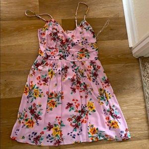 Lilac purple floral dress